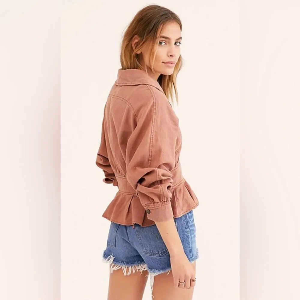 Free People Women's‎ Joani Jacket Copper Sz XS